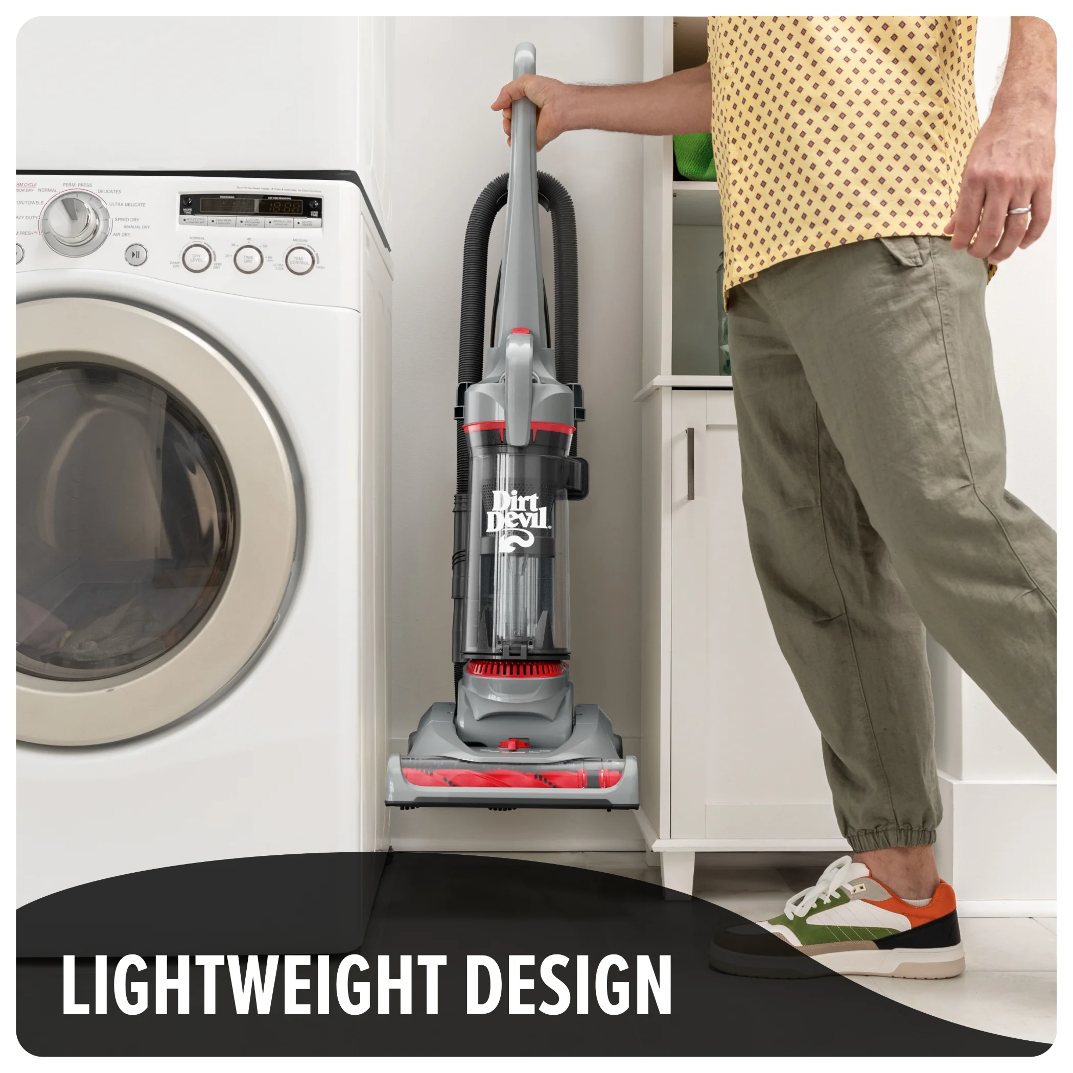 Performance Pet Bagless Upright Vacuum Cleaner, Pet Friendly, for Carpet Hard Floors, Above Floor Cleaning, Lightweight, UD76211V, Gray - Image 6