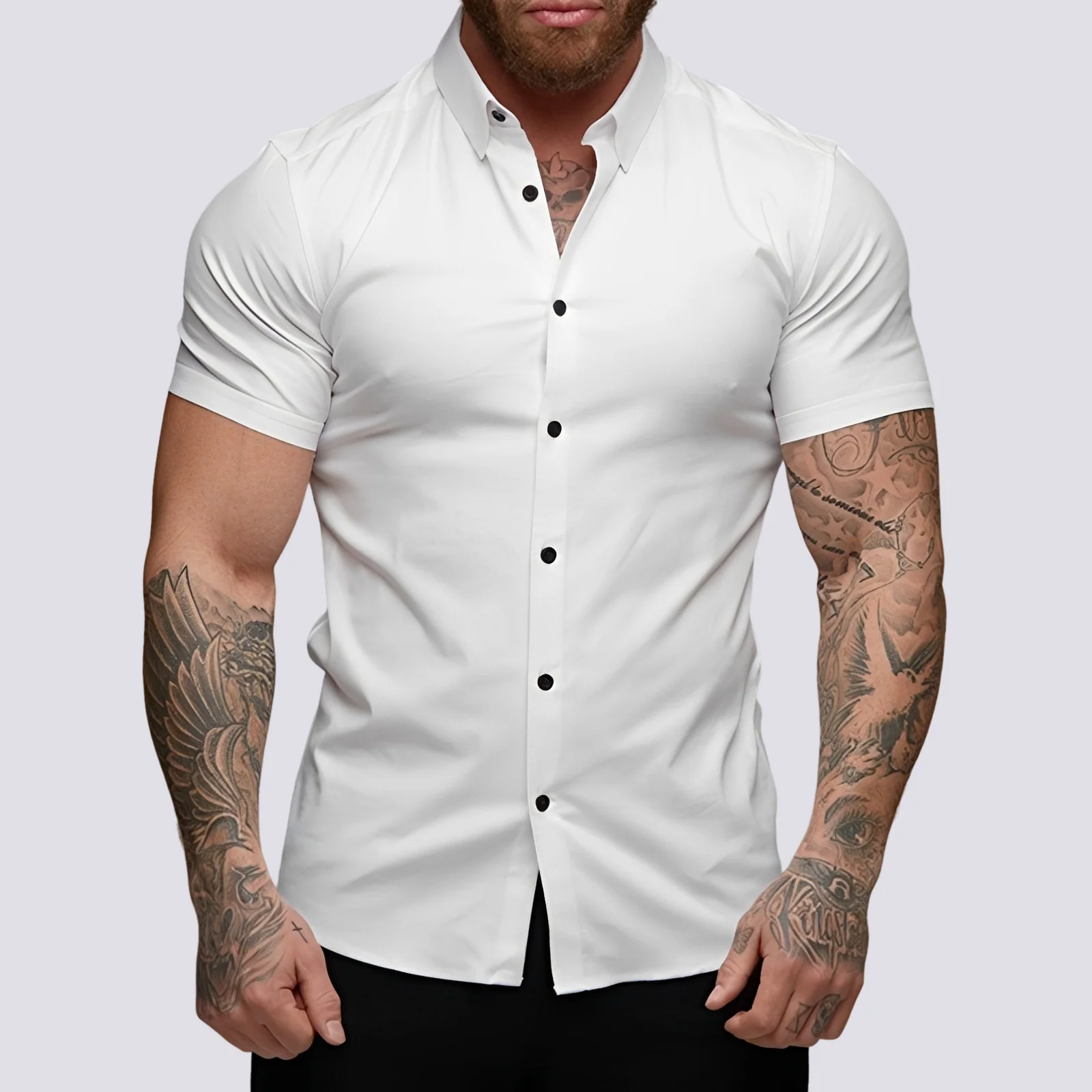 Lukas - Chemise à col extensible
