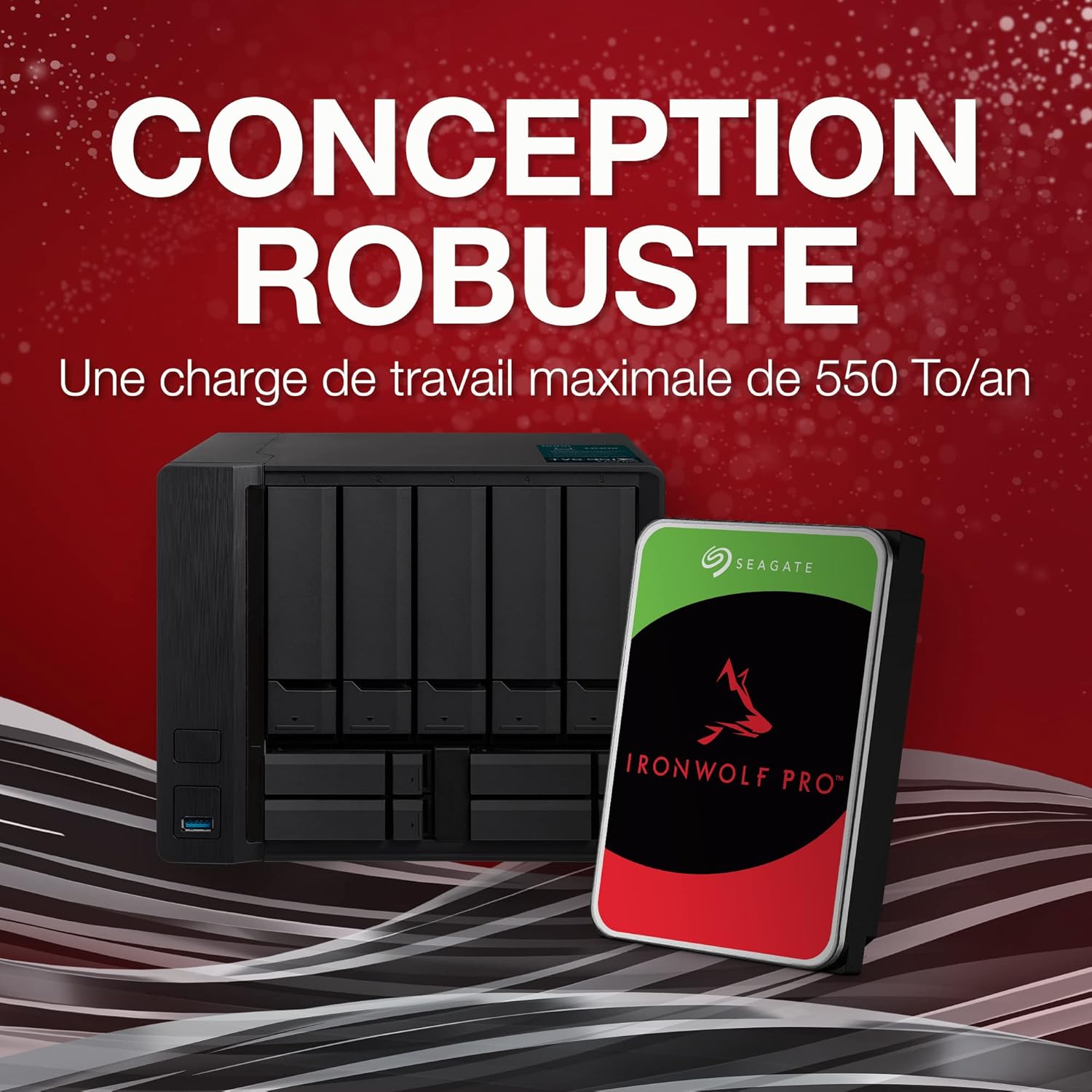 Seagate IronWolf Pro 18TB NAS HDD  ST18000NE000 SATA 6Gb/s 3.5