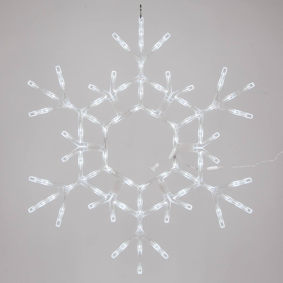 Kringle Traditions LED Folding Snowflake Decoration Lights, Cool White, 36