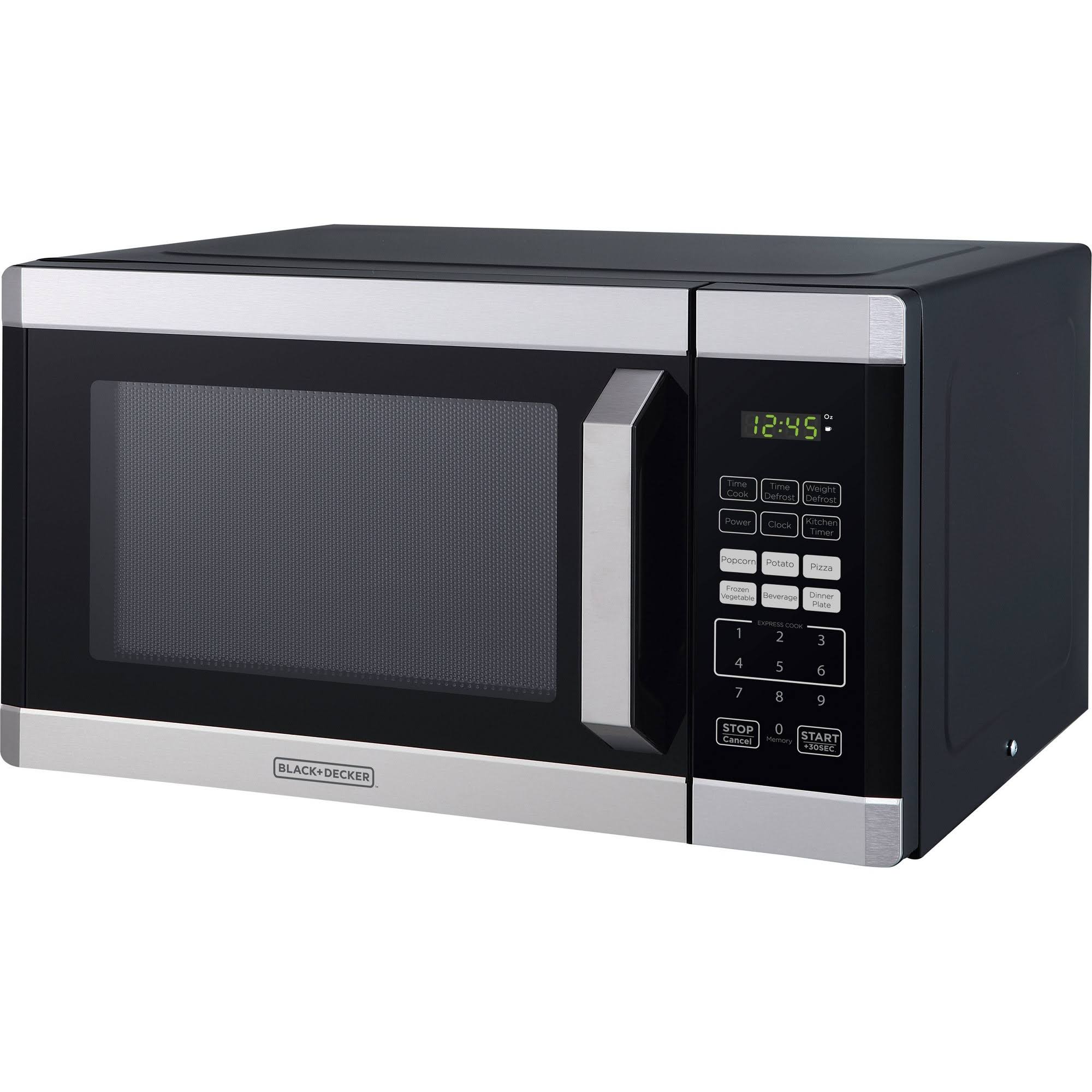 Black+decker 0.9 Cu ft 900W Microwave Oven - Stainless Steel