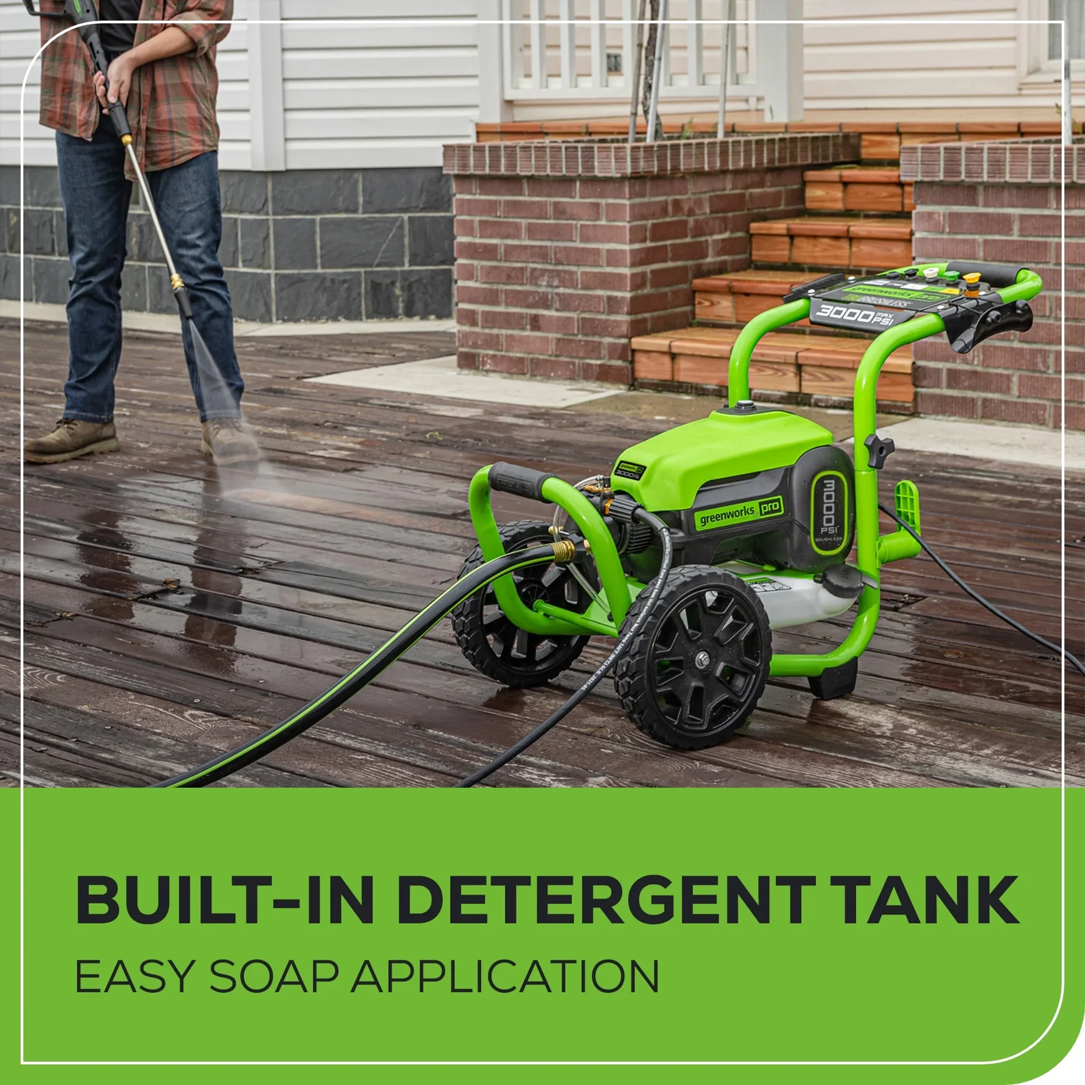 3000 PSI 2.0 Max GPM TruBrushless Electric Pressure Washer (Motor: 120V) - Image 10