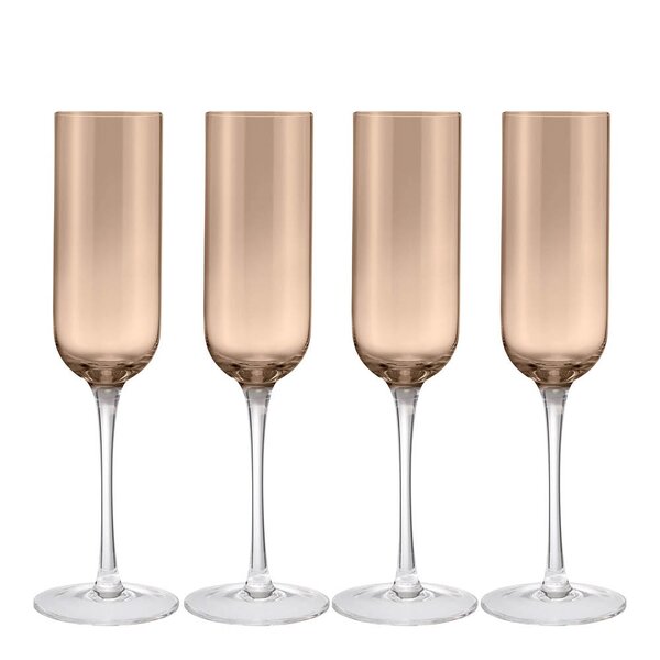 Fuumi champagneglass 22 cl 4 stk coffee