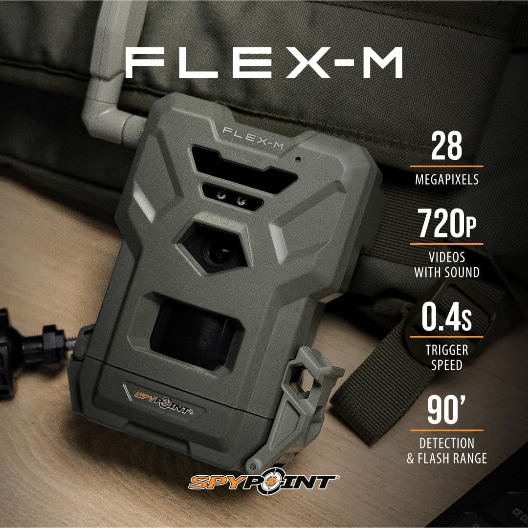 Flex-m Twin Pack Cellular Trail Camera Hunting Trail Monitor with GPS, Night Vision, Dual-Sim LTE, IP65 Water-Resistant(Single) - Image 7