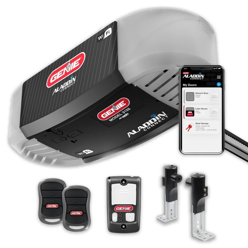Genie 3155D-TSV Signature Series 3/4 HP. Ultra-Quiet Belt Drive Smart Garage Door Opener