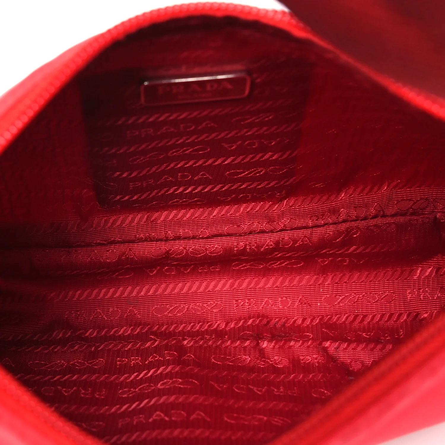 Tessuto Nylon Mini Re-Edition 2000 Bag Rosso