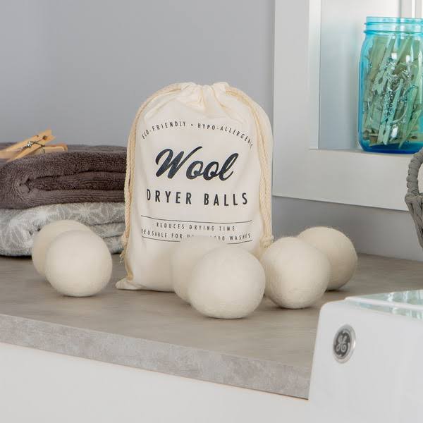 Better Homes & Gardens Wool Dryer Balls, 6 Balls per Pack, Size: 2.5 inch x 2.5 inch x 2.5 inch