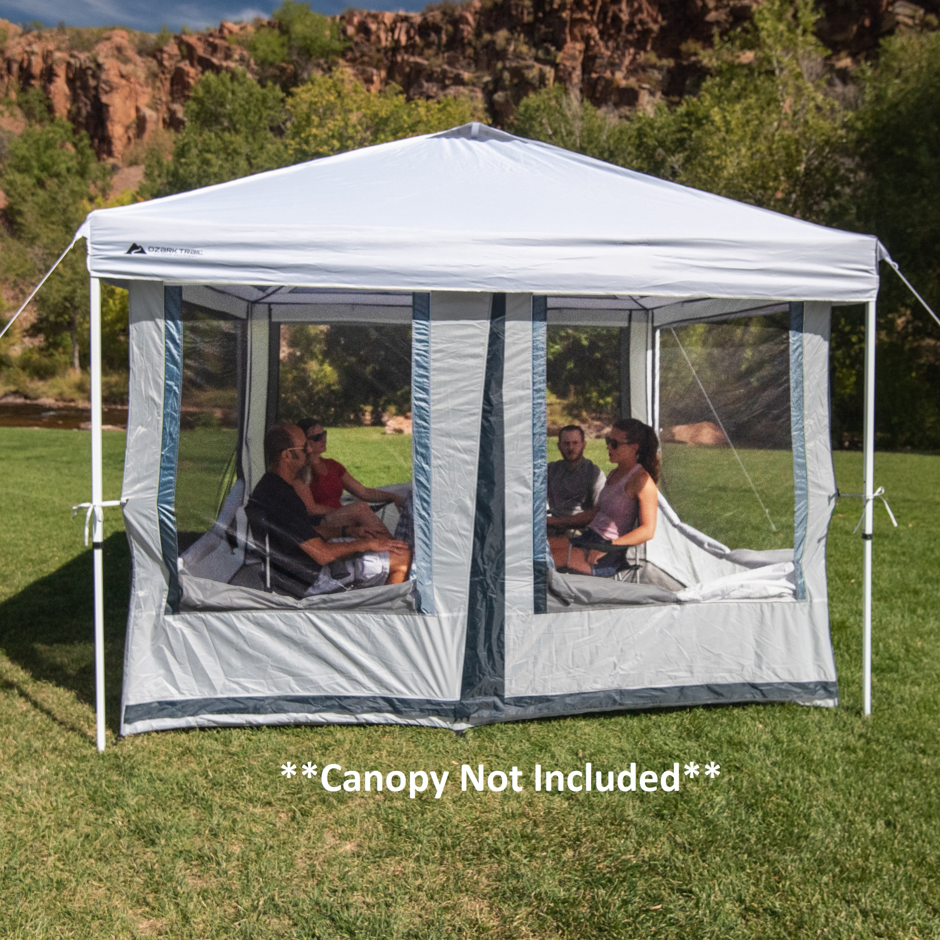 7-Person 2-in-1 Screen House Connect Tent with 2 Doors, Canopy Sold Separately - Image 4
