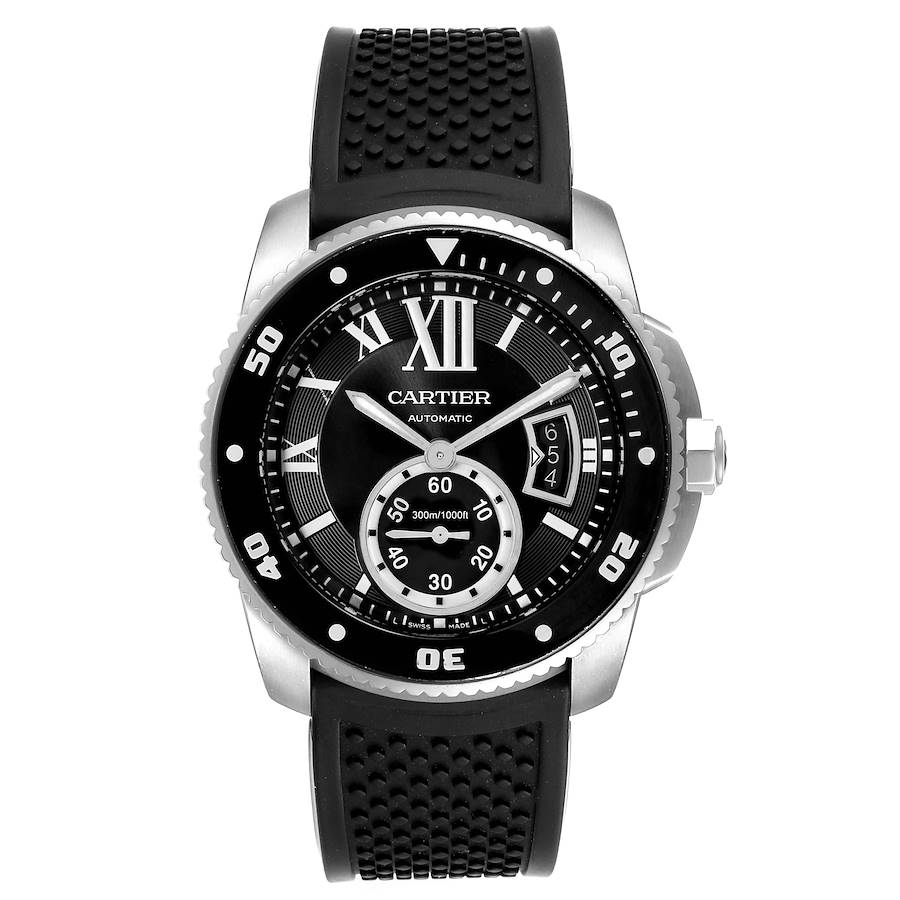 [Super Clone]Calibre Diver Black Rubber 42mm