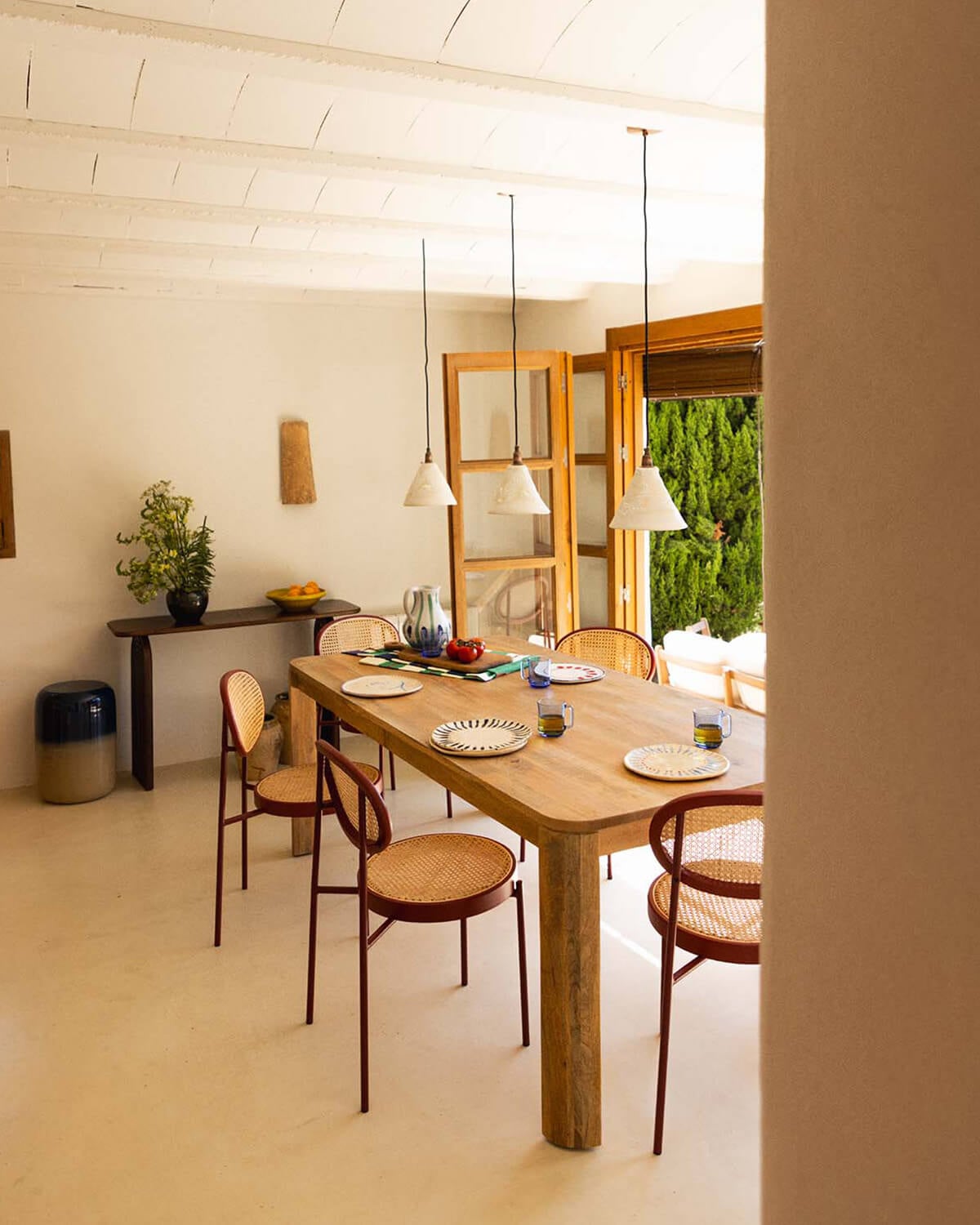 Valde - Mesa de Comedor Rectangular de Madera de Mango (200x100 cm) Valde
