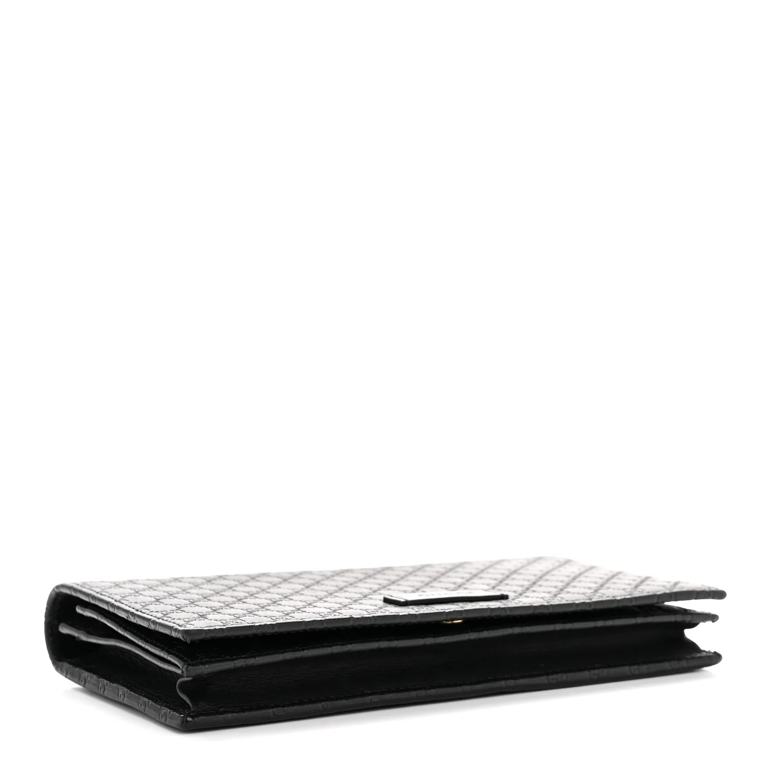 Microguccissima Crossbody Wallet Black