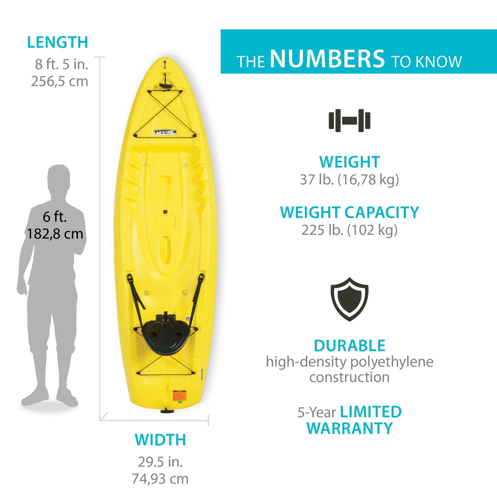 Volt 85 Sit-On-Top Kayak Yellow 90613 - Image 2
