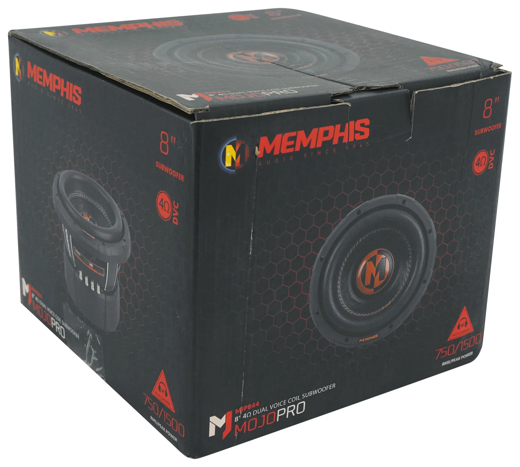 MOJO Pro MJP844 8" 1500w Competition Car Subwoofer DVC 4 ohm Subwoofer - Image 7