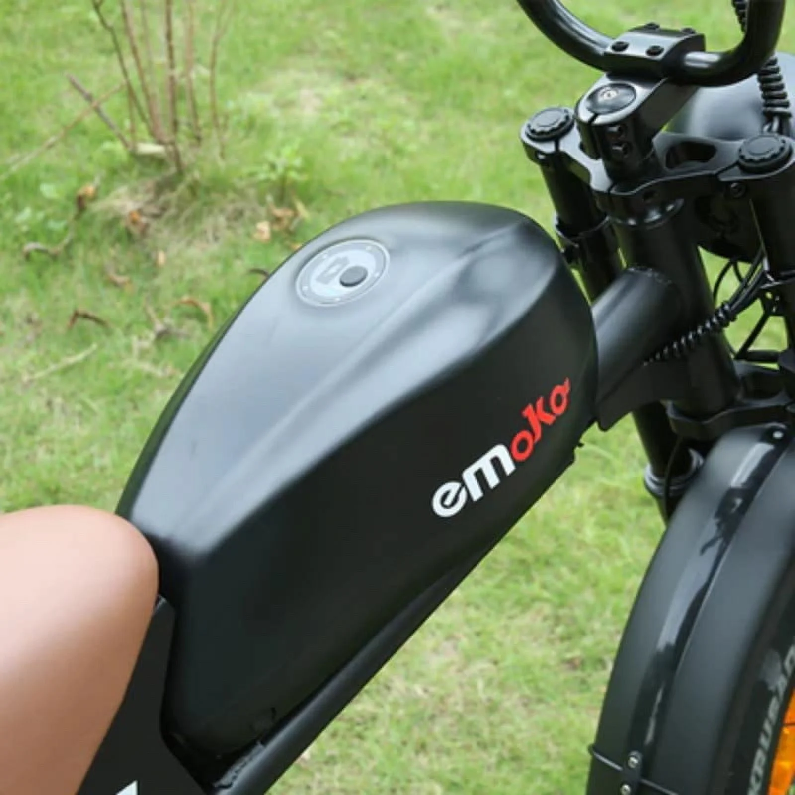 C93 Electric Bike Dual 2000W Motors Removable 23Ah Battery Up to 100 km Range 7-Speed Gears Hydrualic Brake 20" Wheels, Blue Color - Image 3