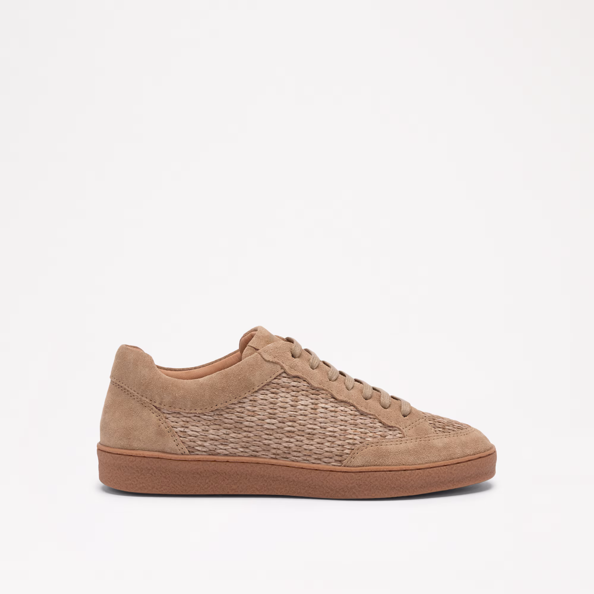 Roller<br>Scalloped Lace Up Trainer