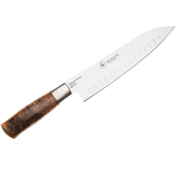 Hunter premium chef santokukniv 19 cm blank/bjørk
