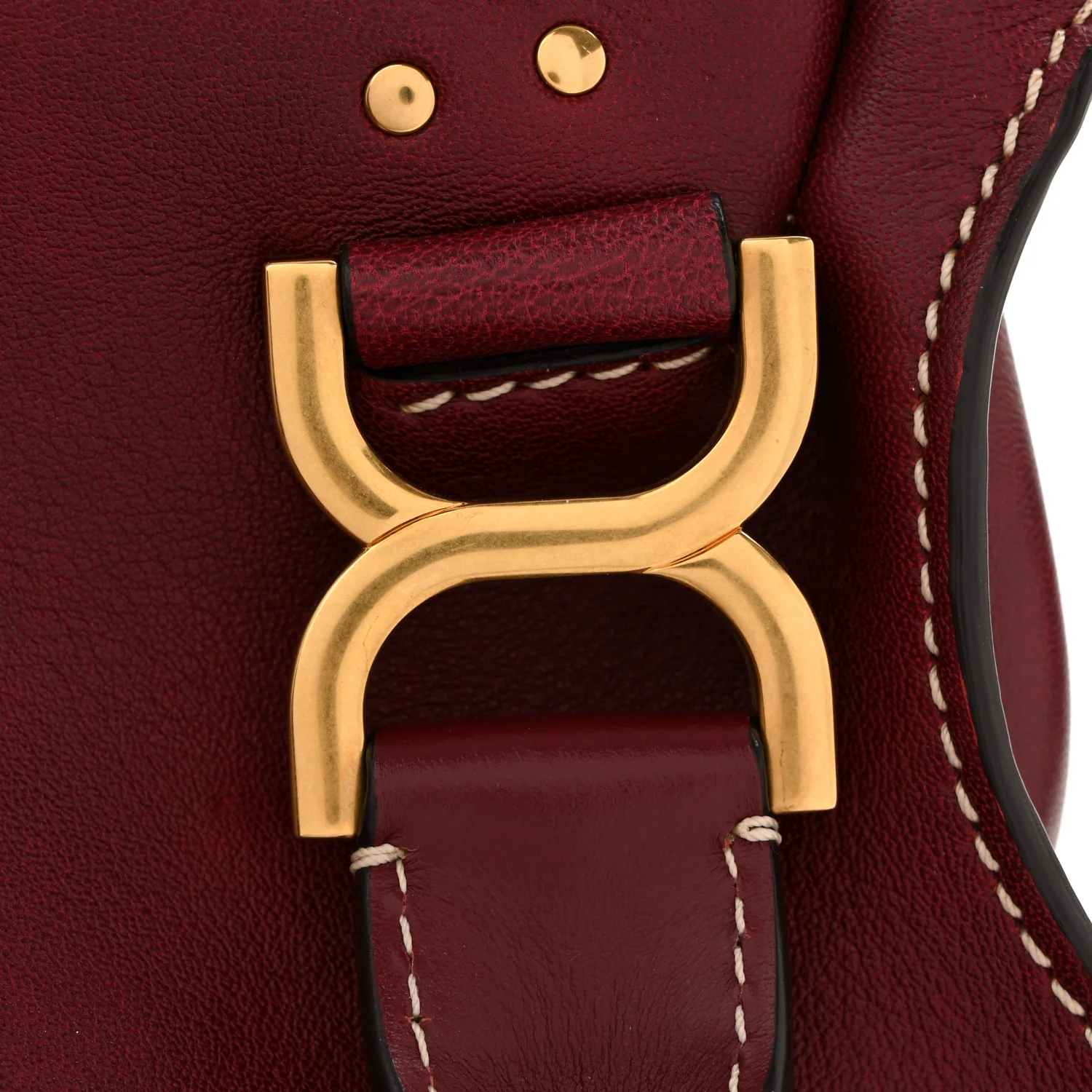 Calfskin Medium Marcie Satchel Stormy Red