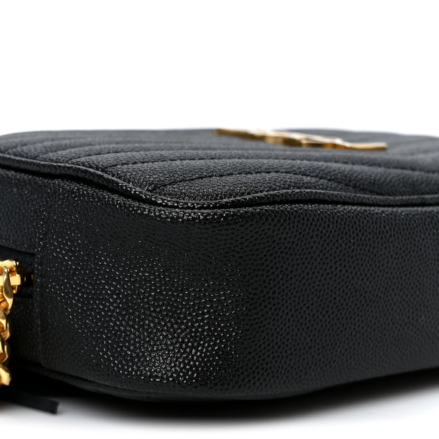 Grain De Poudre Matelasse Monogram Mini Lou Camera Bag Black