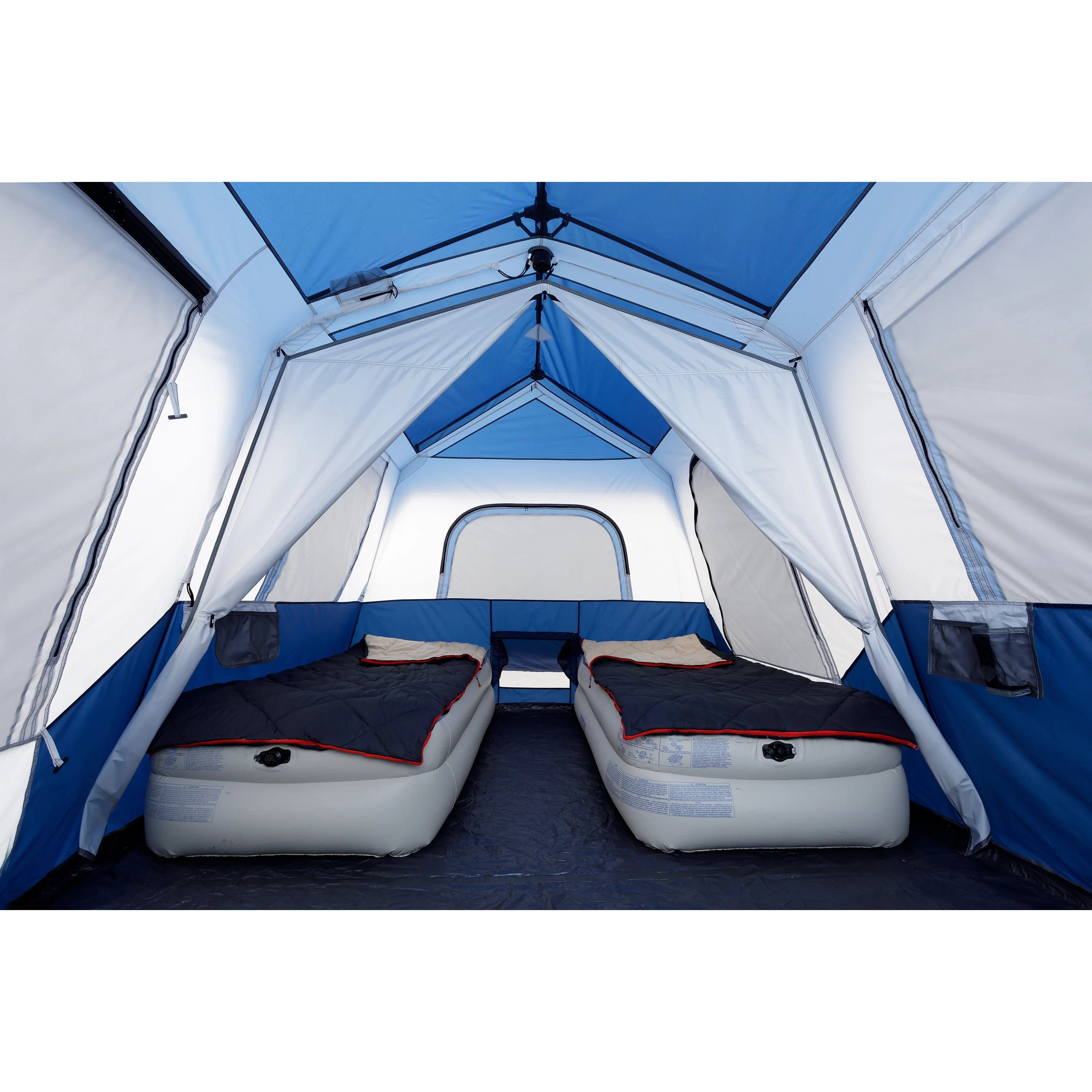 8-Person Instant Cabin Tent with LED Lighted Poles and Bluetooth Speaker - Image 5