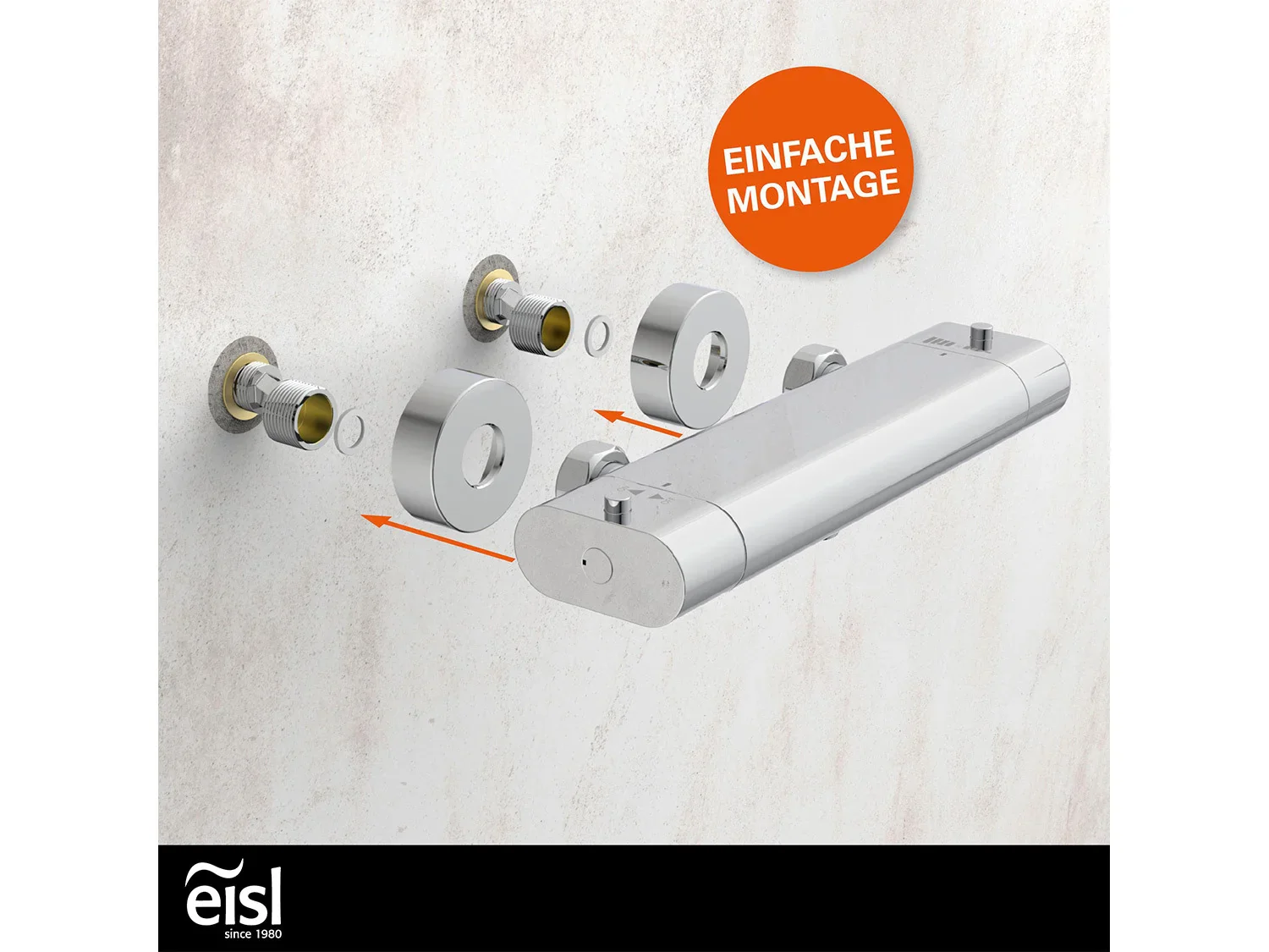 Eisl Mitigeur de salle de bain CARNEO, avec thermostat