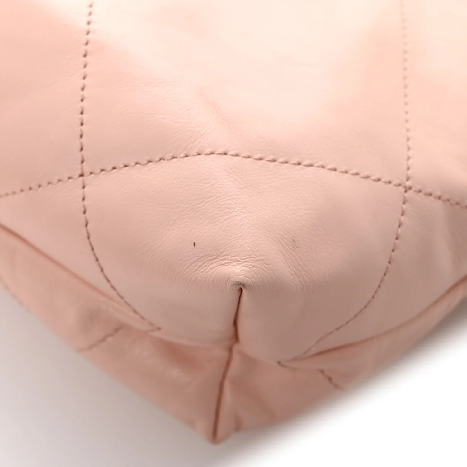 Shiny Calfskin Quilted Small Chanel 22 Light Pink