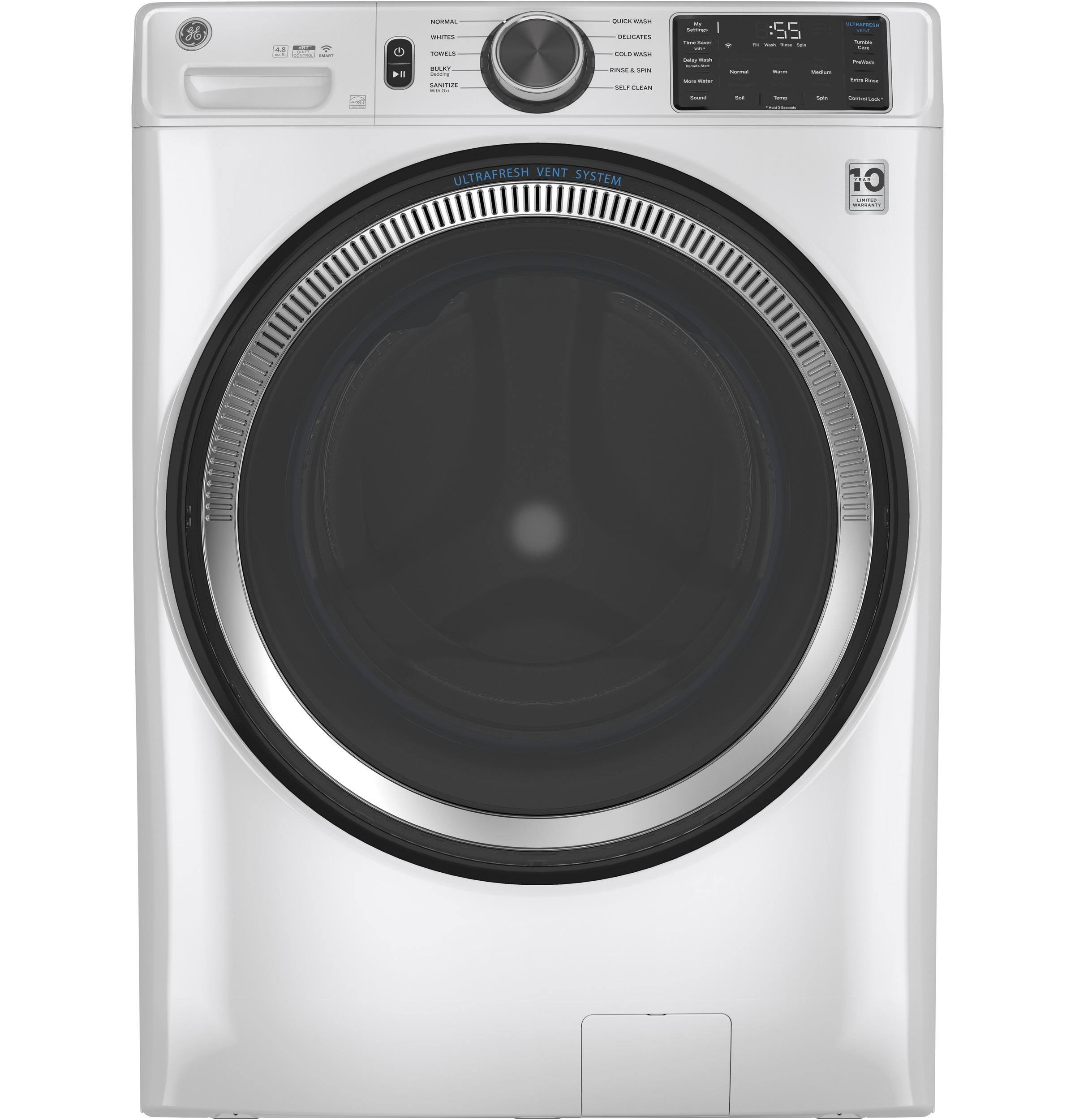 GE Front Load Washer with UltraFresh - 4.8 Cu. ft. White