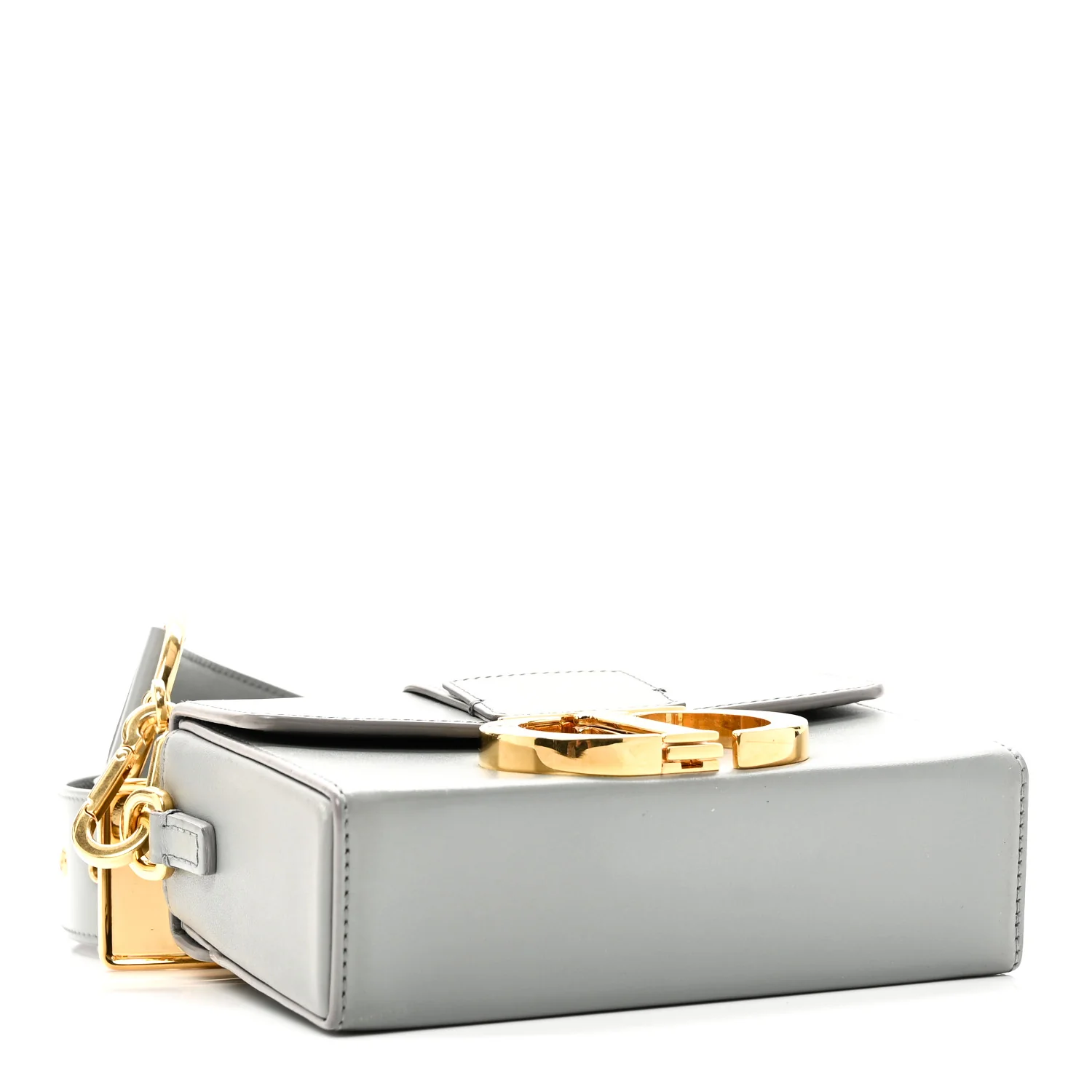 Box Calfskin 30 Montaigne Box Bag Stone Grey