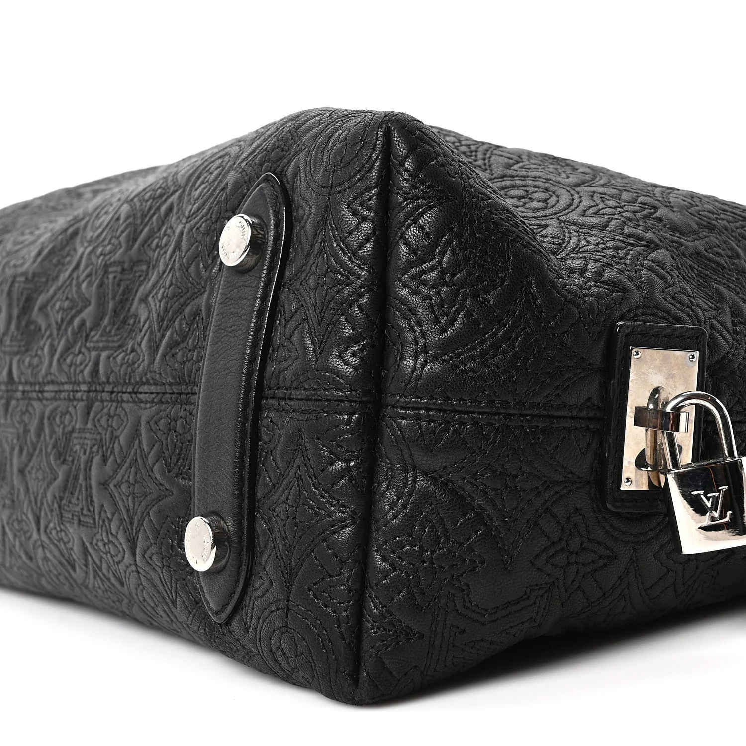 Monogram Lambskin Antheia Hobo PM Black