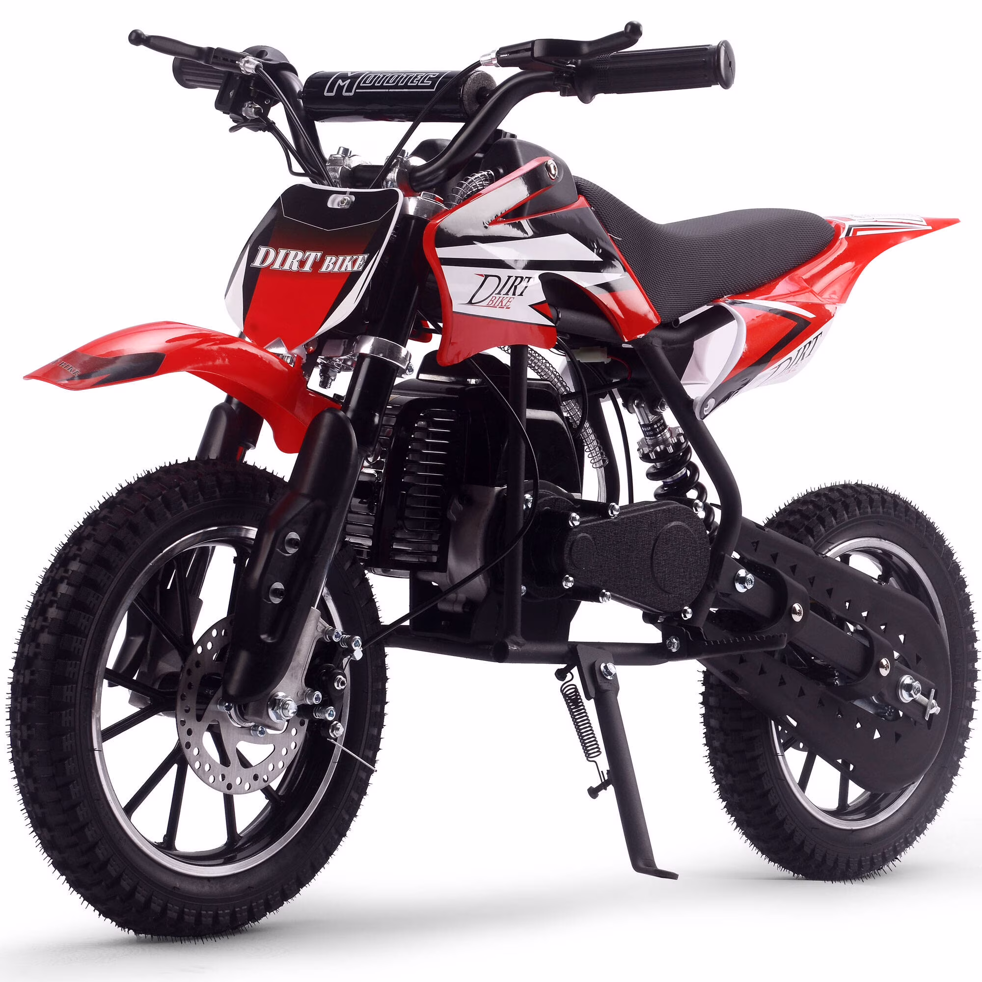 Dirt Bike,50CC Gas Powered Off Road Dirt Bike for Kids 8-13,Weight Support Up to 180 LBS,25 Mph,46*46**14in,Red(Red)