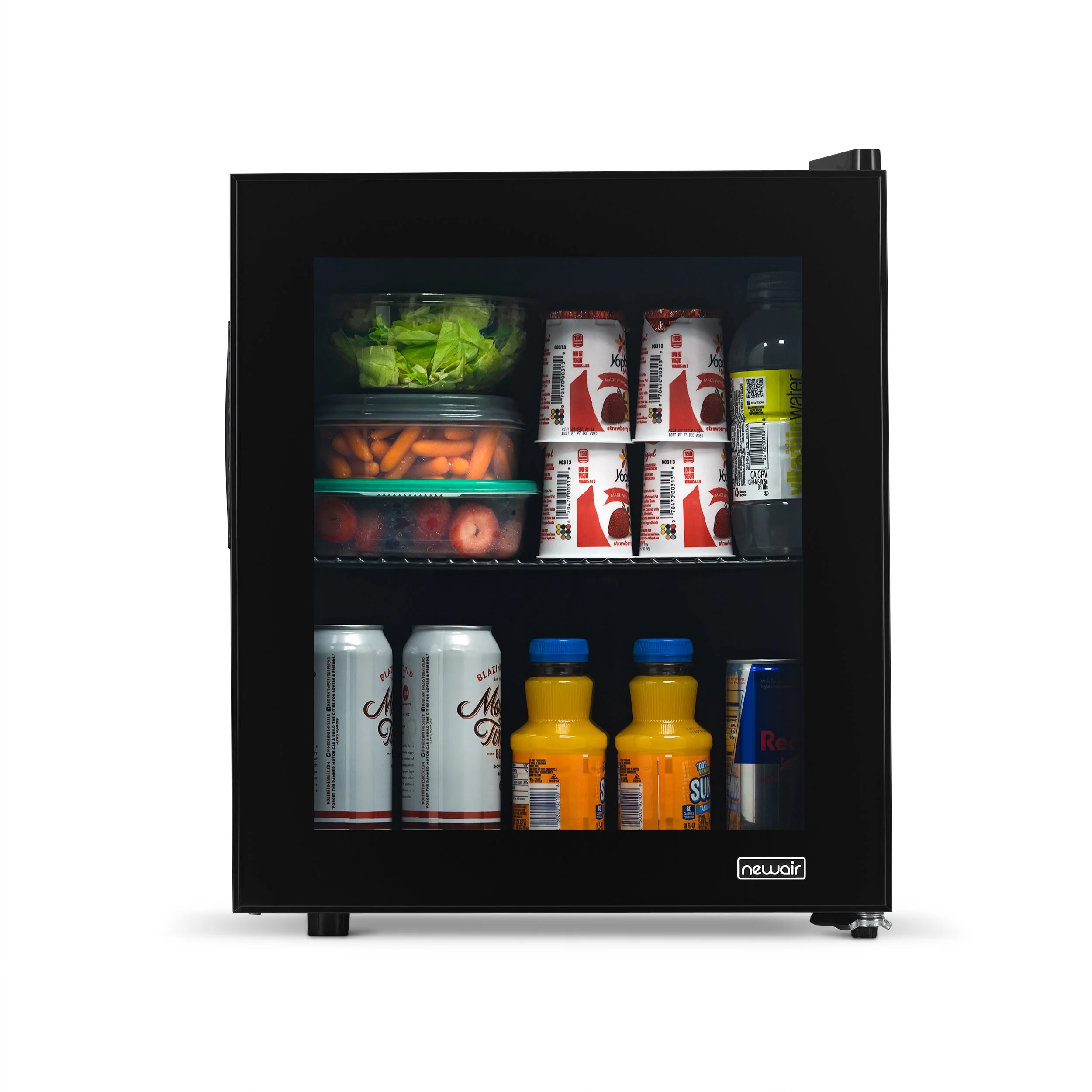 Newair 60-Can Freestanding Black Beverage Fridge - 16.75