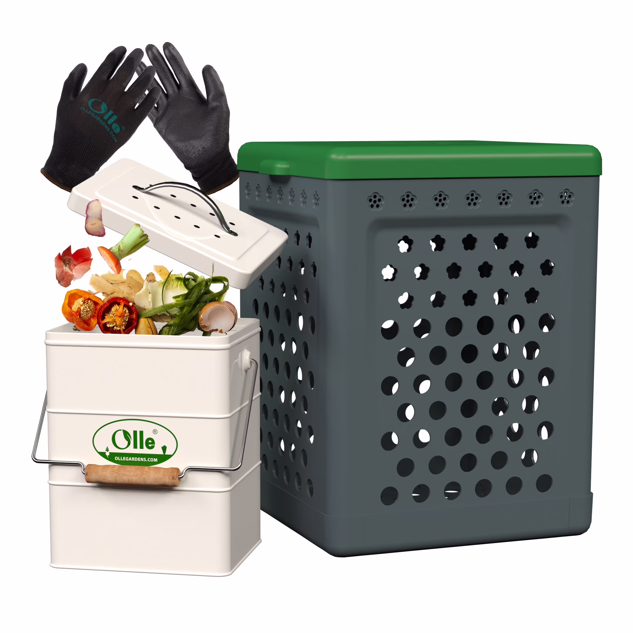 Olle Gardens Worm  / Compost Bin Outdoor. Sits Inside of your garden bed.