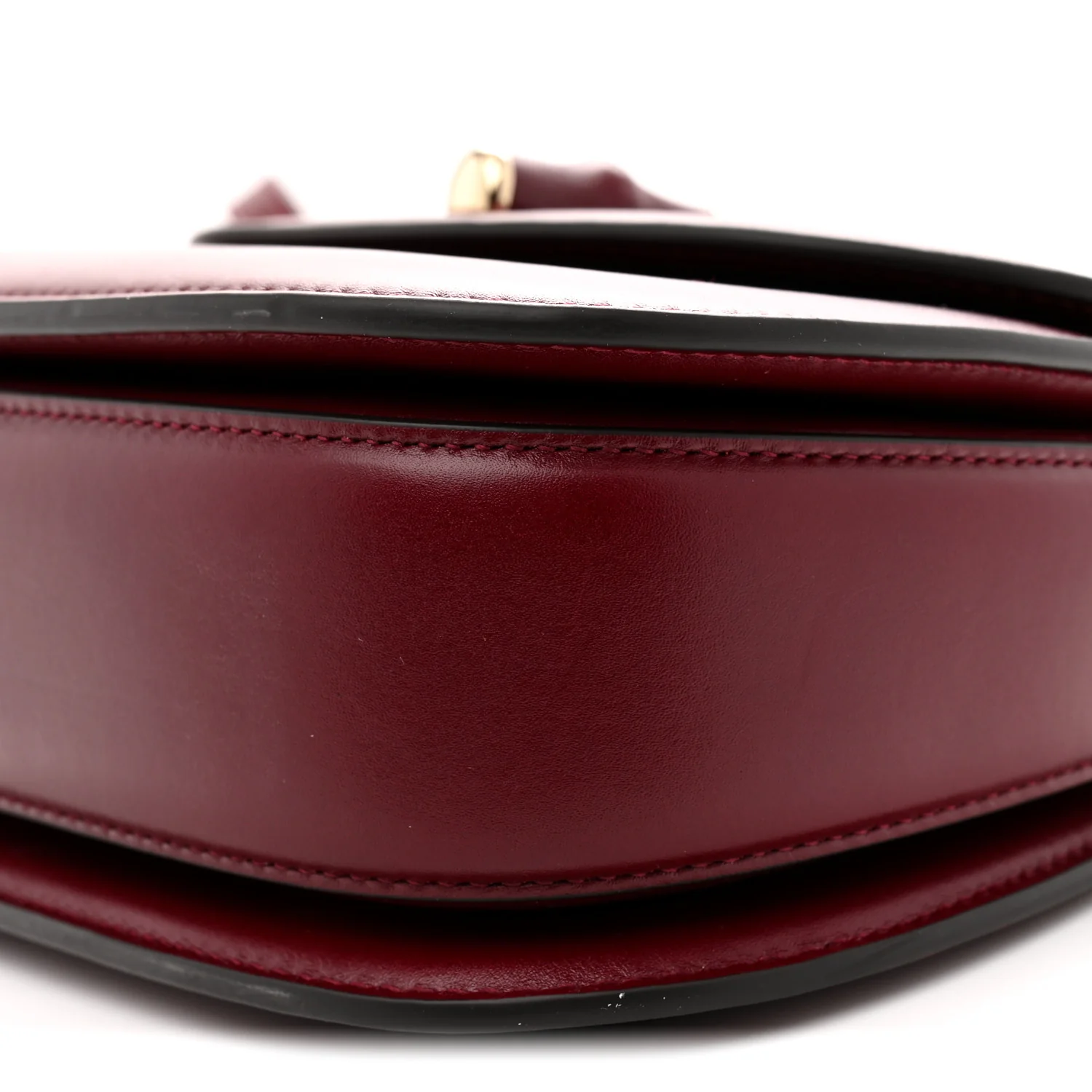 Boarded Dyana Lux Calfskin Web Monochrome Small Bamboo 1947 Top Handle Bag Rosso Ancora