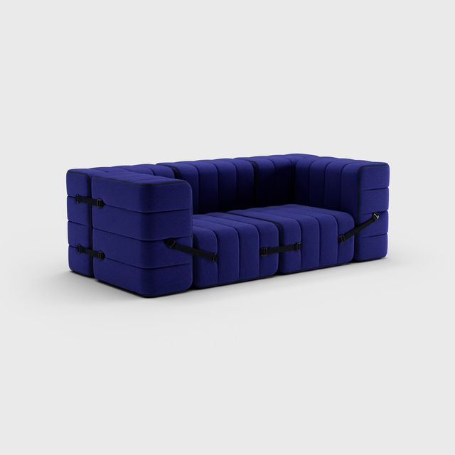 Curt-Set 7 - e.g. Flexibele 2-zitter - Jet - blauw