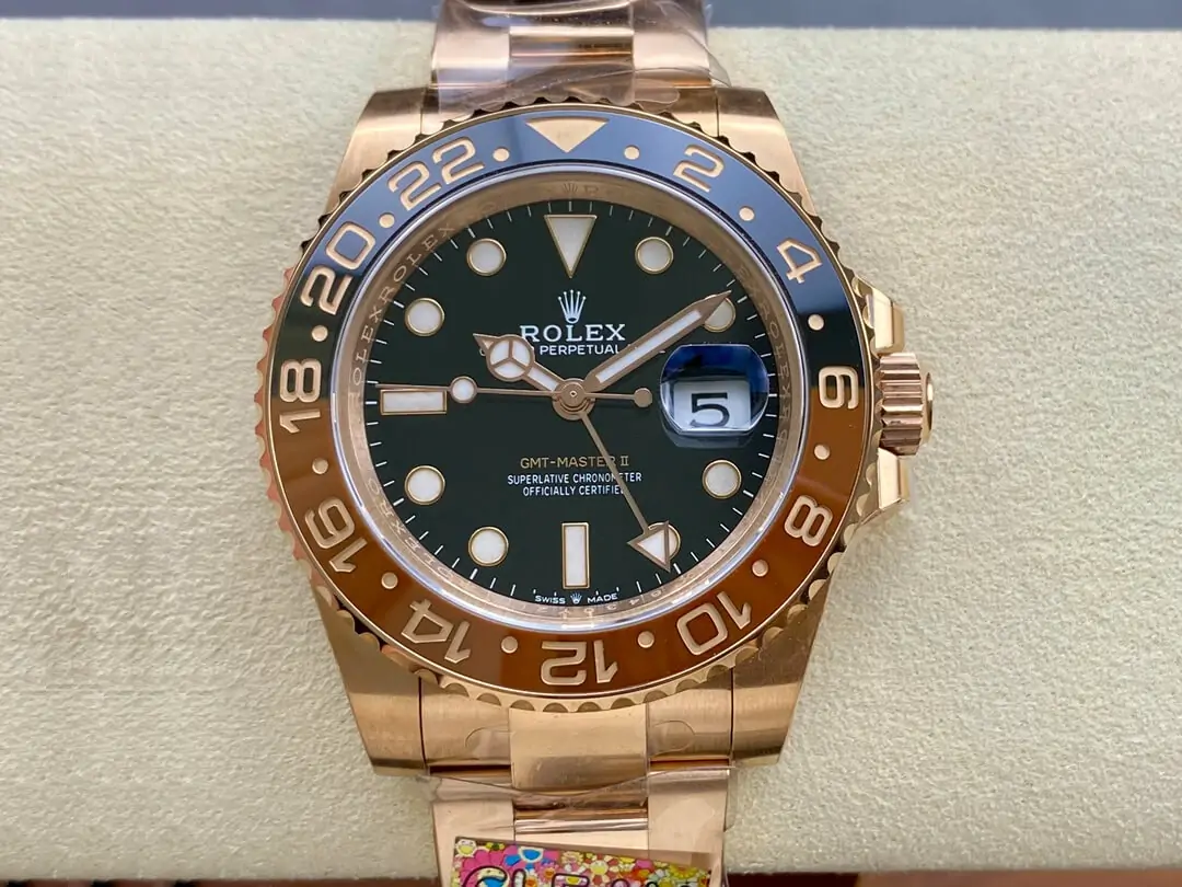 Rolex GMT Master II M126715CHNR-0001 Clean Factory Gold Strap