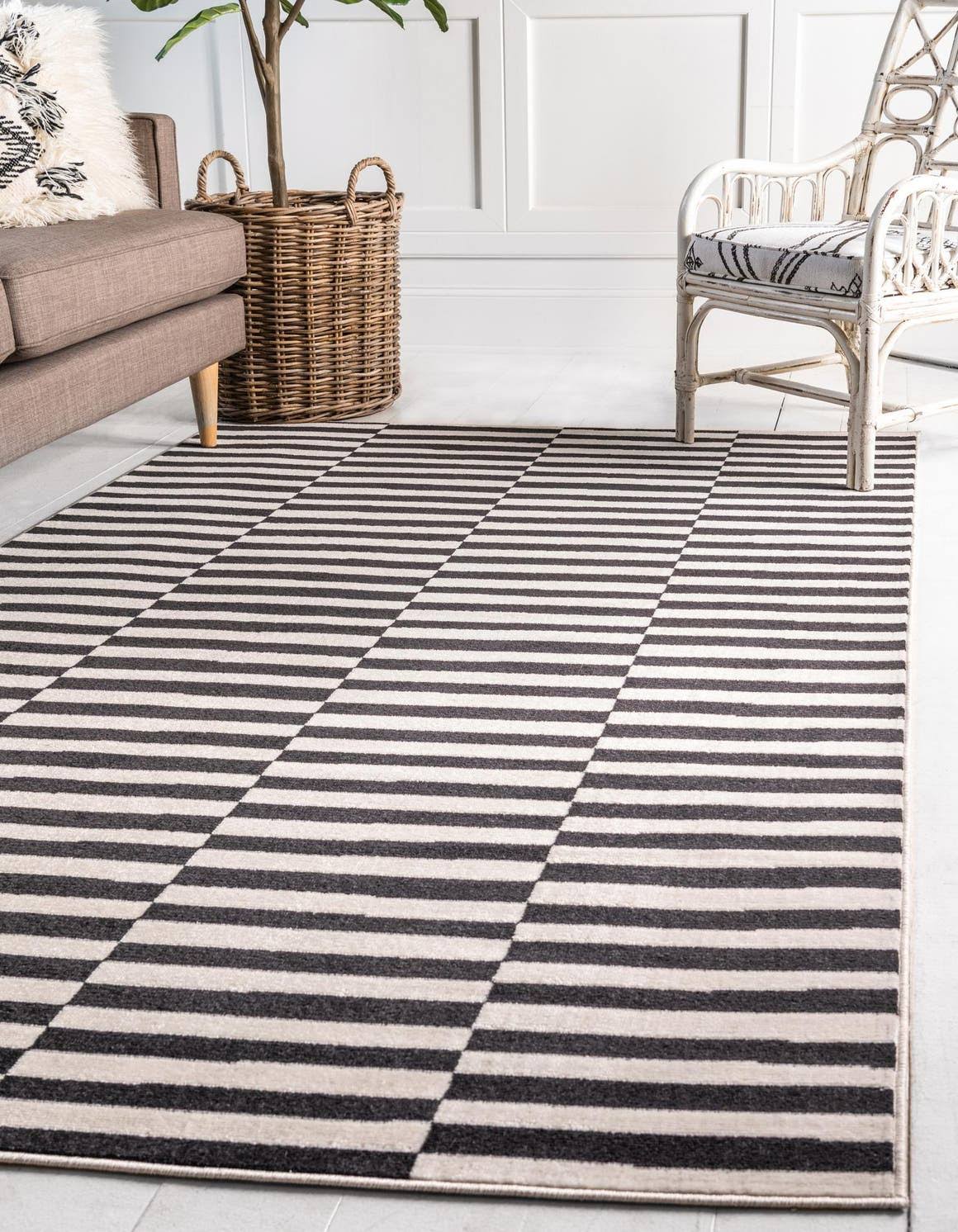 Tribeca 12x16 Black Large Area Rug