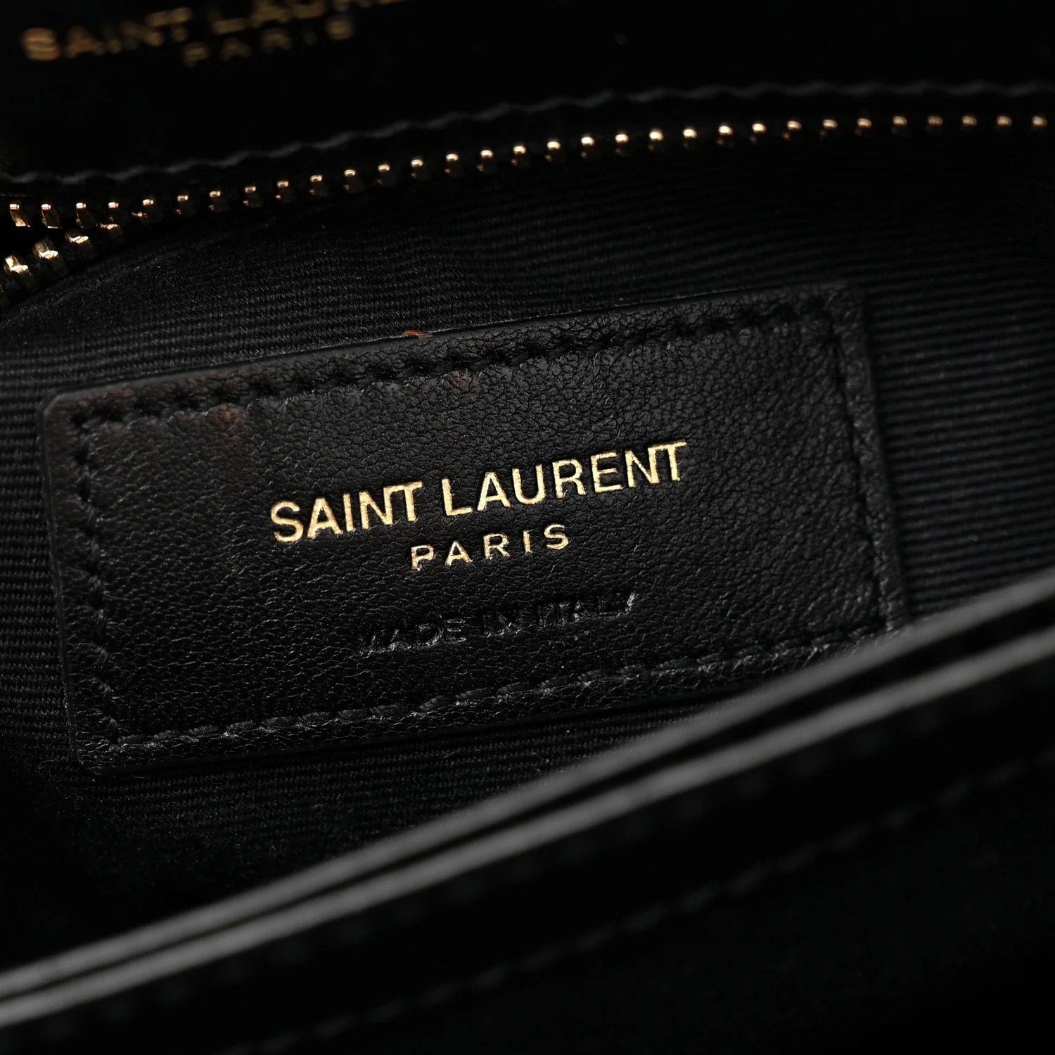 Calfskin Y Quilted Monogram Toy Loulou Crossbody Bag Black