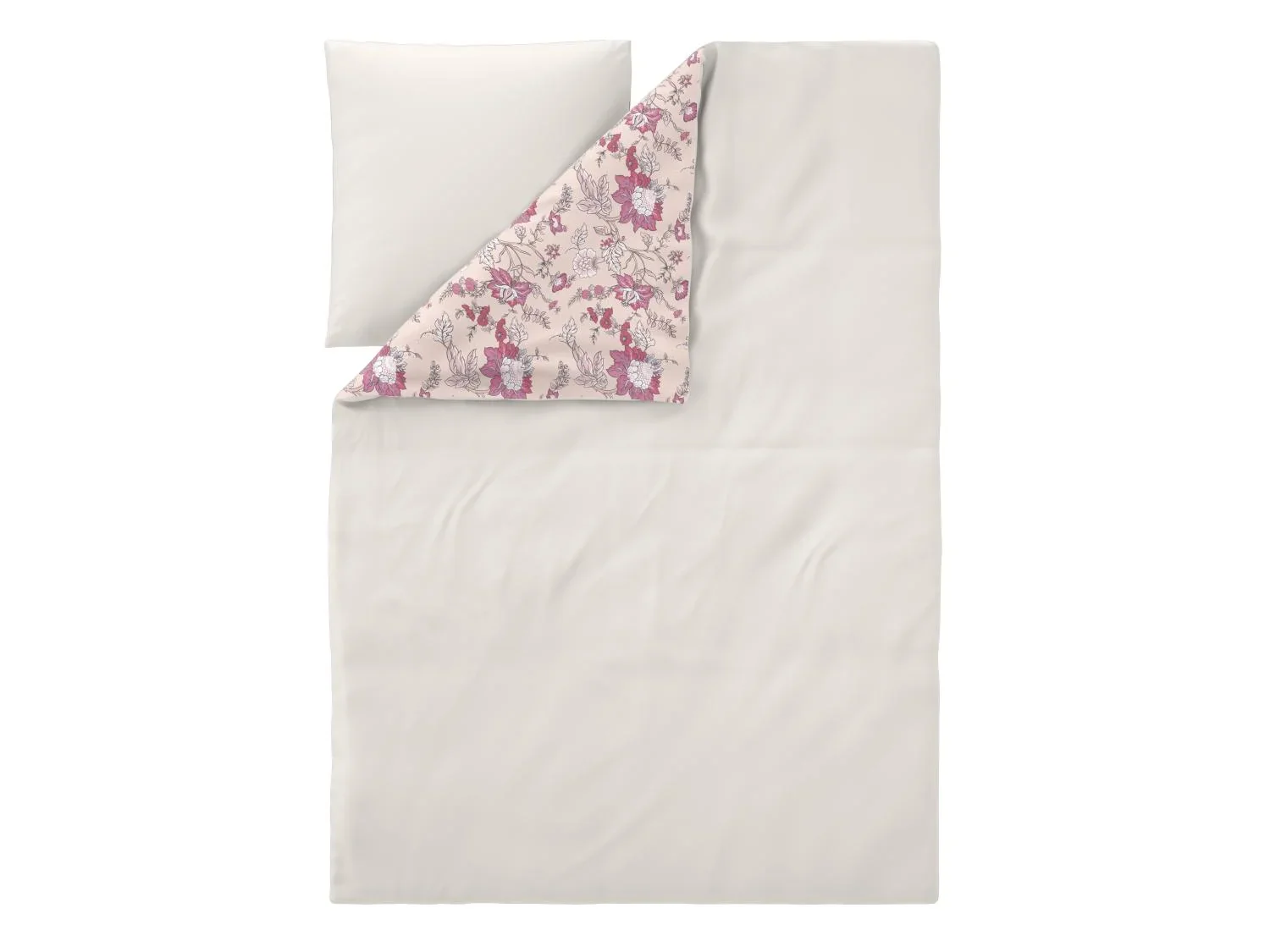 LIVARNO Parure de lit ou parure de lit double face en satin, 140 x 200 cm