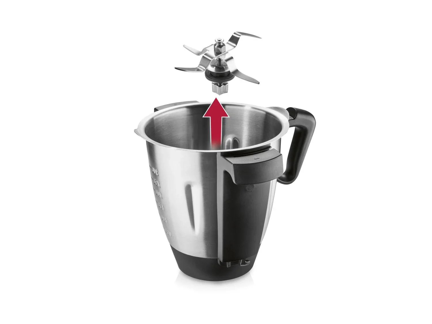 SILVERCREST KITCHEN TOOLS Monsieur Cuisine Smart SKMS 1200 B2, Rouge