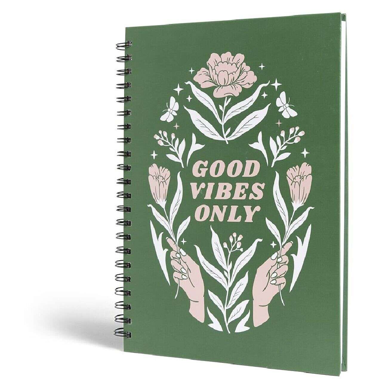 Carnet spirale A4 à lignes Good Vibes Only 200 pages