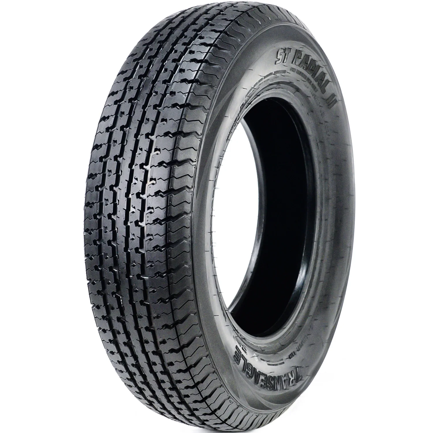 Set of 4 Transeagle ST Radial II Steel Belted ST205/75R14 205/75R14 105/101 L D 8 Ply Trailer Tires