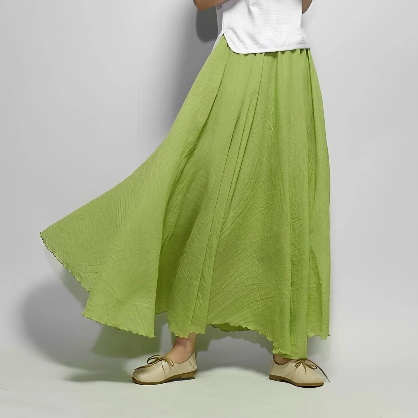 Alina - Jupe Maxi Bohème Flottante