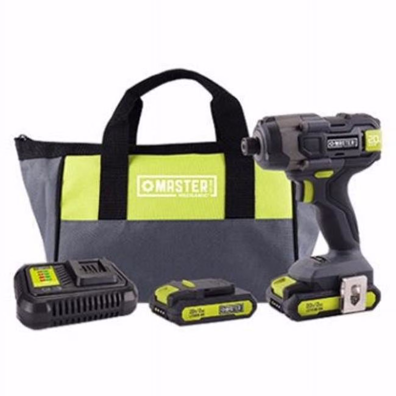 Master Mechanic ML-IS41GD-200 20-Volt Compact Cordless Impact Drill Kit, (2) Batteries - Quantity 4