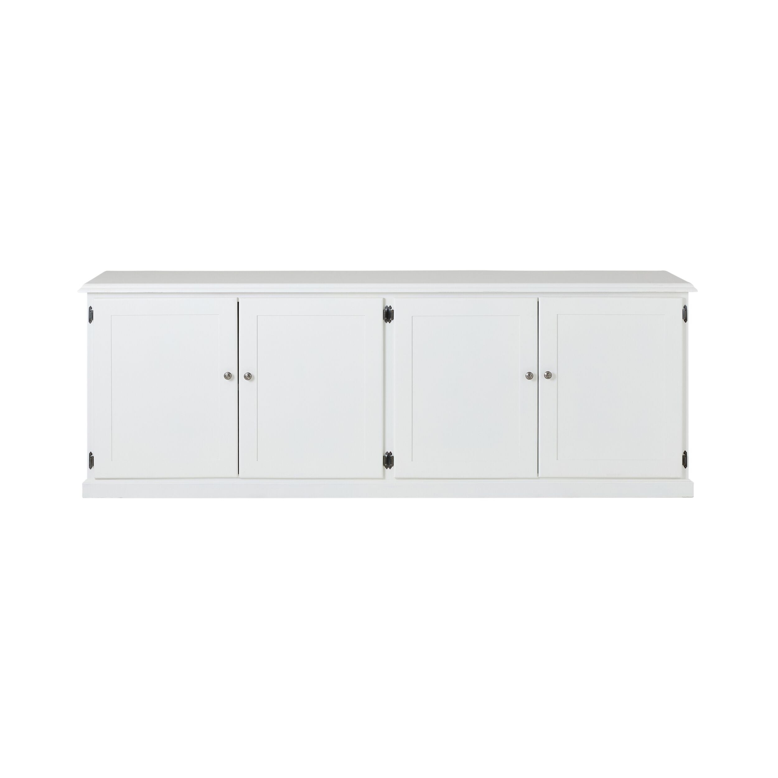 Armand 4 Door Book Cabinet 240 x 83cm White