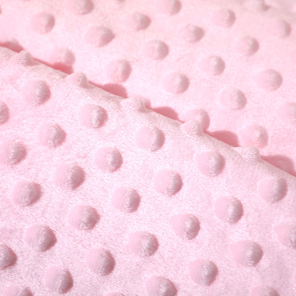 Double Sided Minky Dot Sherpa Fleece Eco-Friendly All-Season Customizable Baby Swaddle Blanket Ultra Soft for Babies