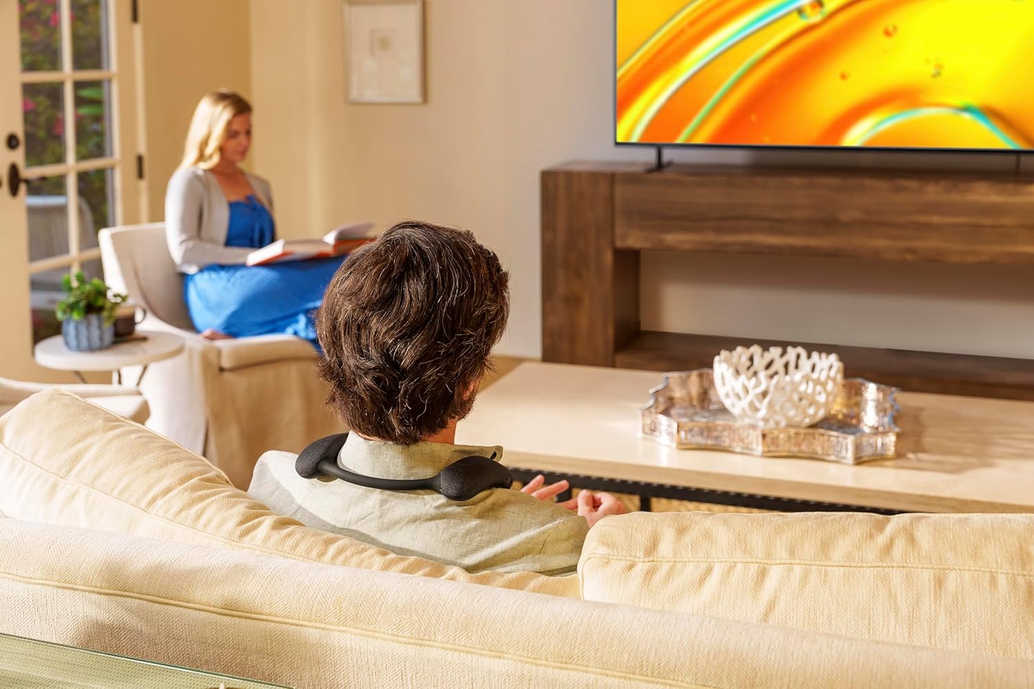 Sony BRAVIA 5 75 Inch 4K Mini LED Smart TV (K-75XR50  2025) + BRAVIA Theater U Wireless Wearable Speaker (HT-AN7) Bundle