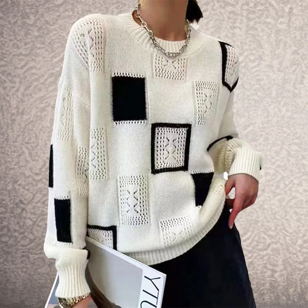 Pull en maille d'hiver cosy chic