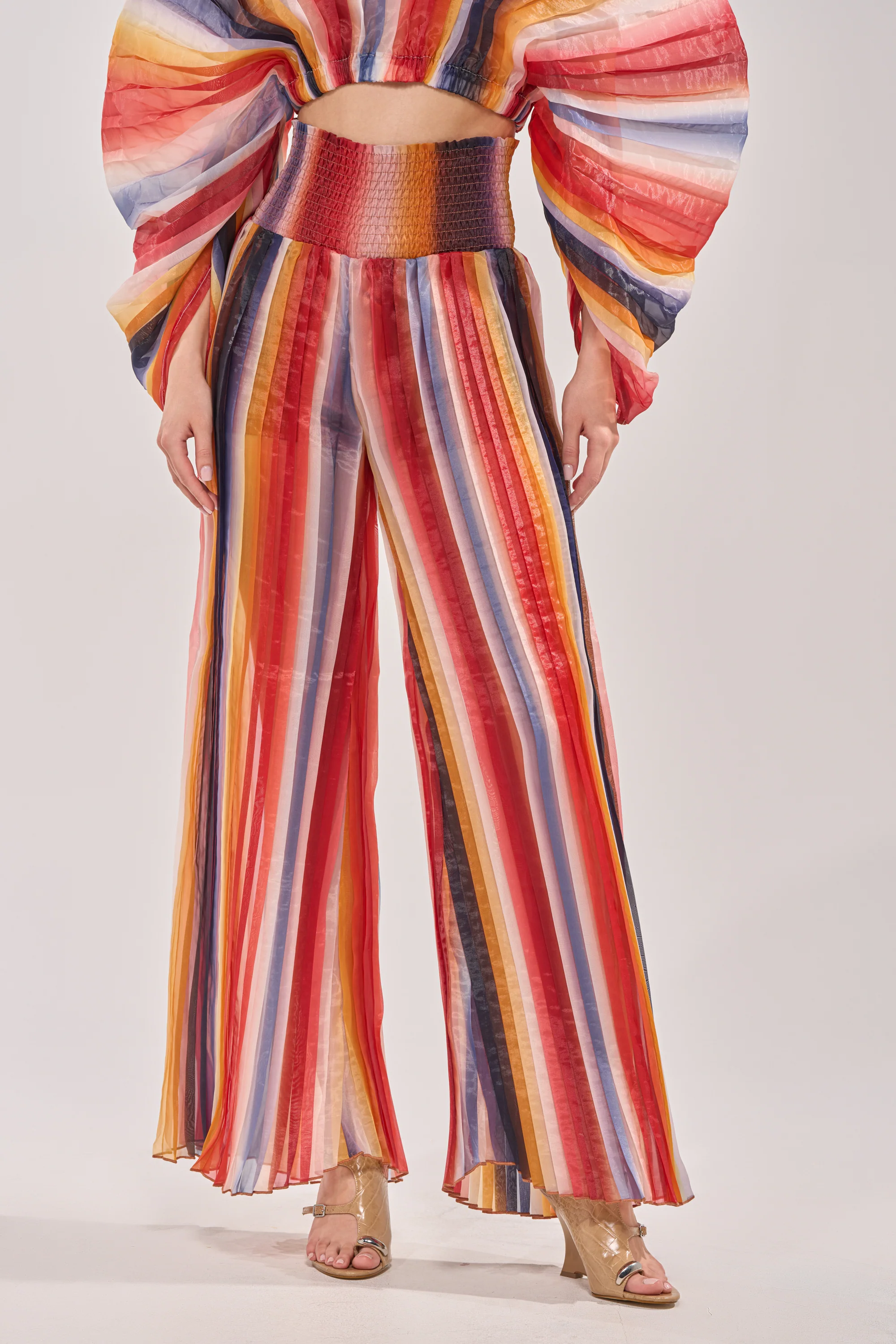 FANNED OUT CHIFFON PANT - Akira Store
