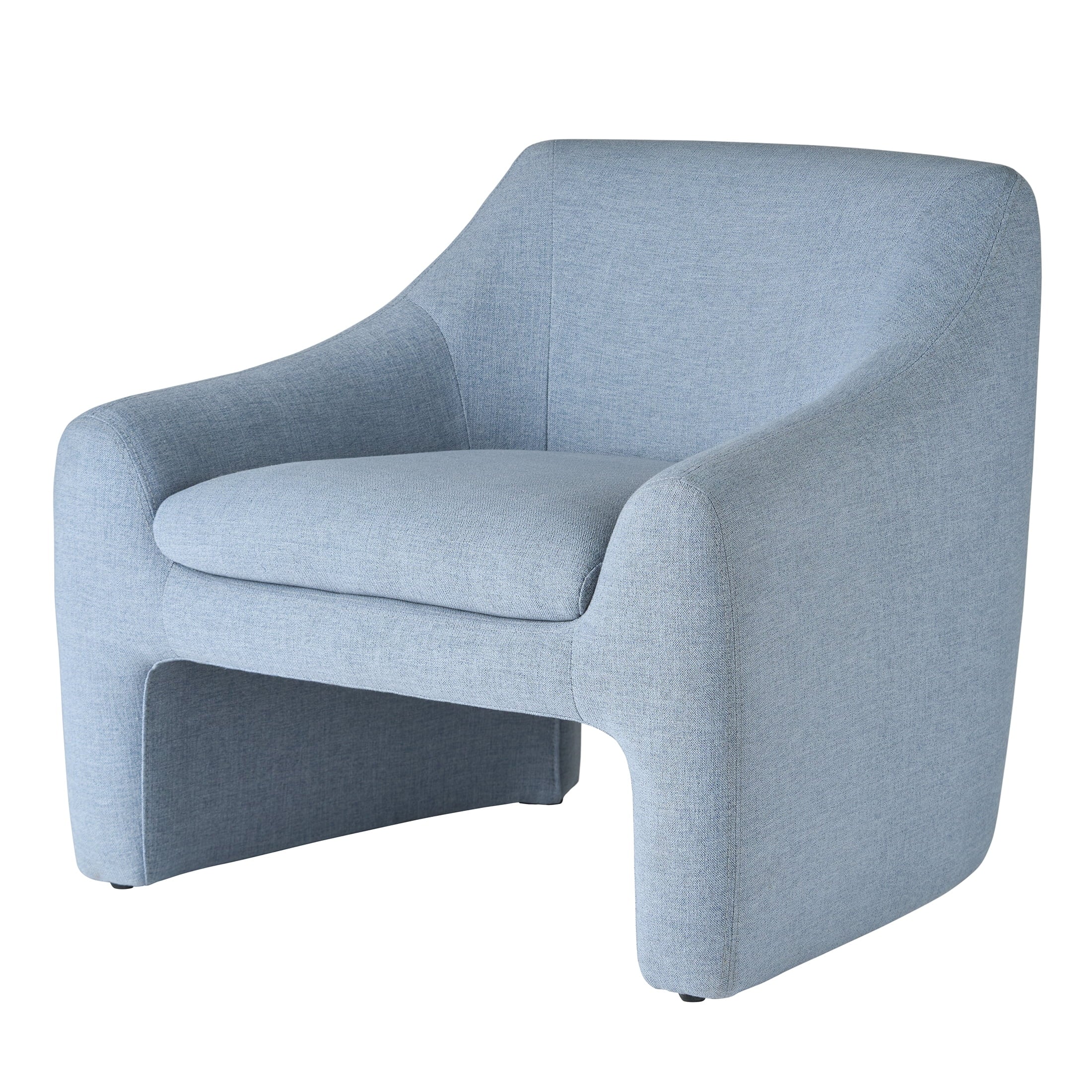 Better Homes & Gardens Emerson Curvy Accent Chair, Truffle Brown Boucle