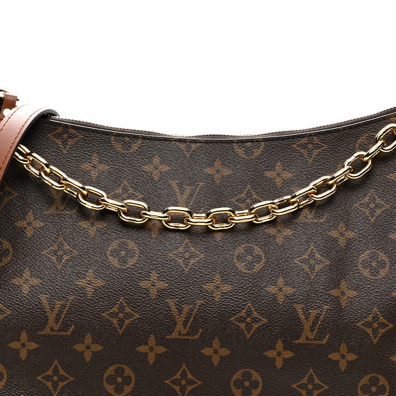 Reverse Monogram Loop Hobo