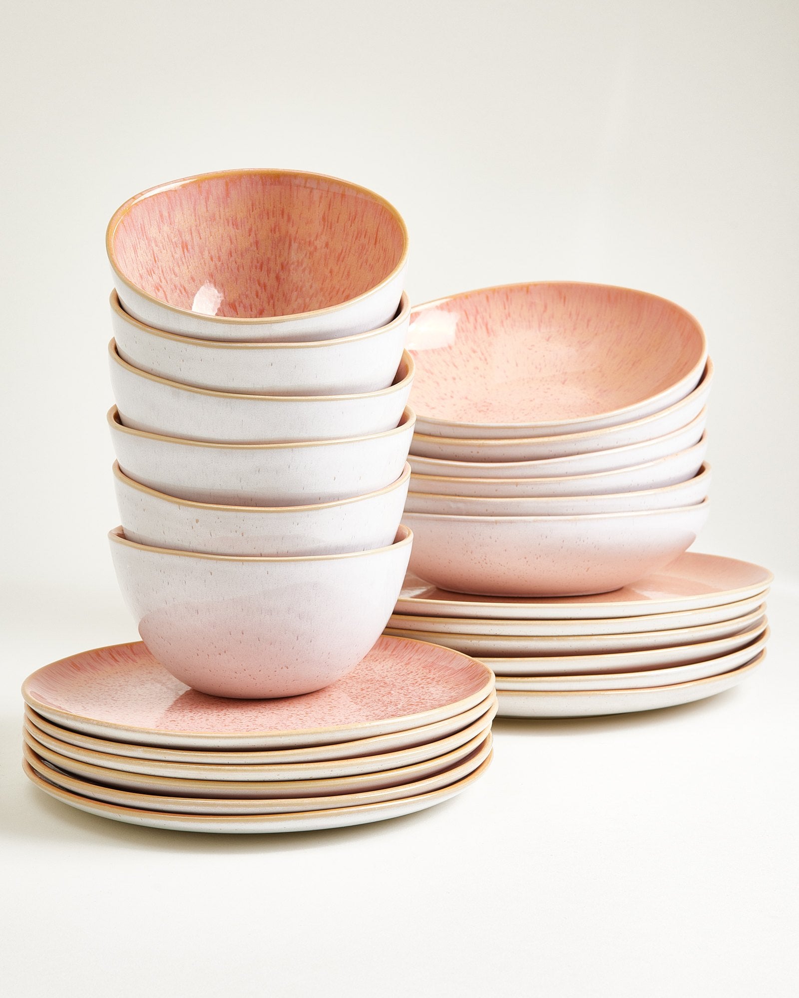 AREIA - TABLEWARE SET CLASSIC PINK 24 PIECES